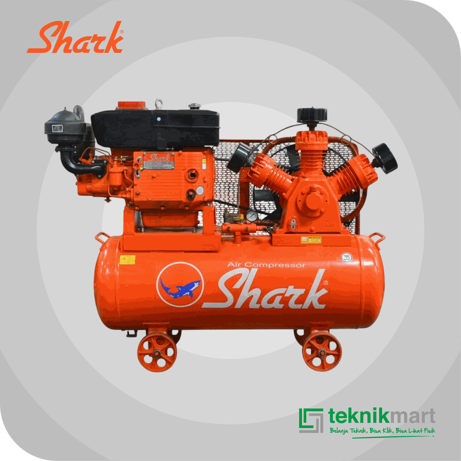 SHARK COMPRESSOR 10 HPU (TA 100 SK) DENGAN SHARK DIESEL ZS 1115