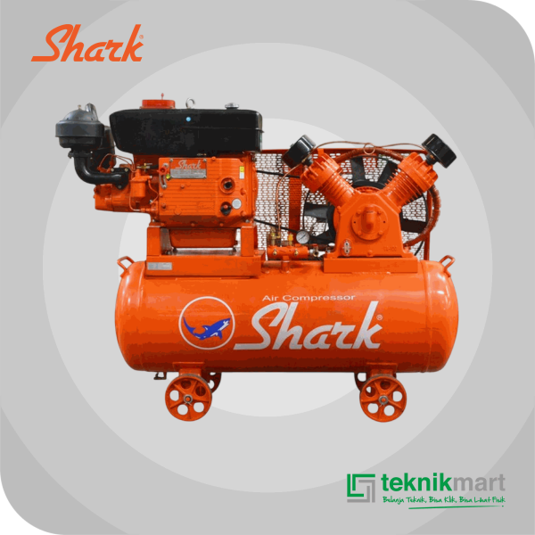 SHARK COMPRESSOR 7,5 HPU VA 100 SK DENGAN SHARK DIESEL ZS 1115