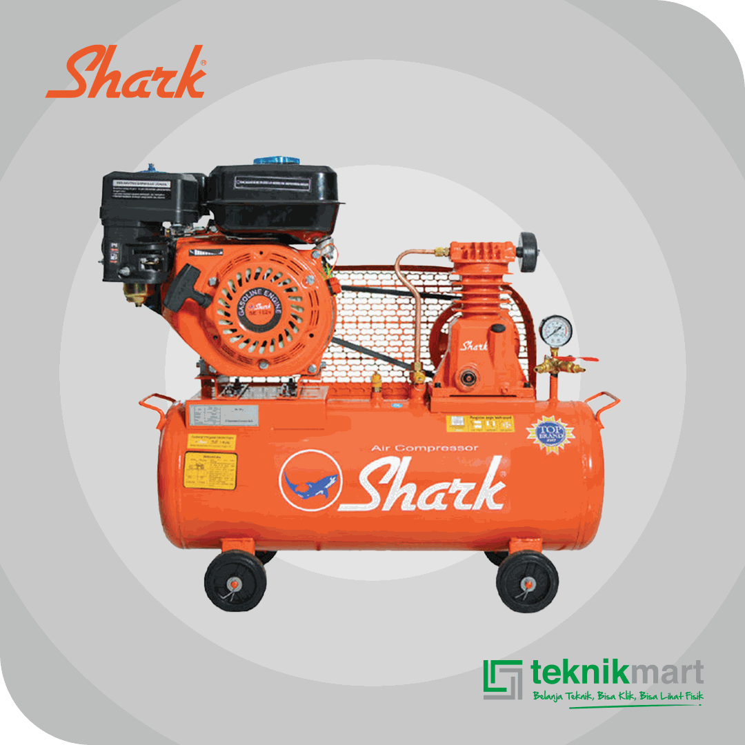 SHARK JZUE 5114 GE 65 COMPRESSOR 1/4 HPU TANKI 65L DENGAN ENGINE SE 162