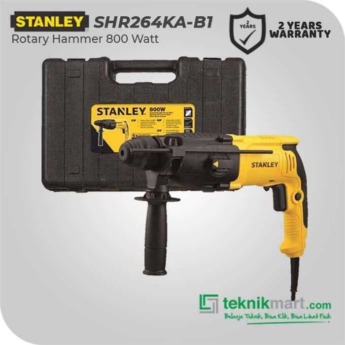 STANLEY SHR264KA ROTARY HAMMER KIT 800W 26MM 3MODE QCC SDS PLUS