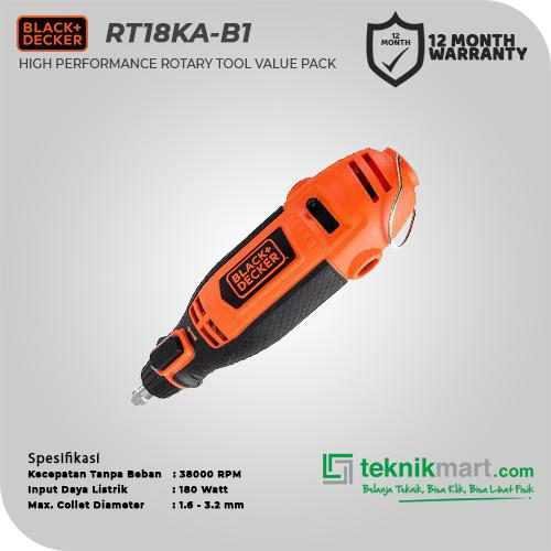 BLACK AND DECKER RT18KA ROTARY TOOL + 113 ACC VALUE PACK 180WATT - Image 2