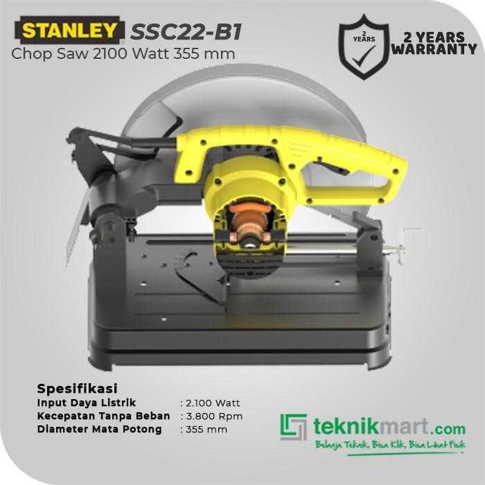 STANLEY SSC22 CHOP SAW 2100WATT 355MM - Image 2