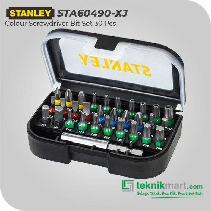 STANLEY STA60490-XJ SCREWDRIVER BIT SET 31PCS COLOUR RING