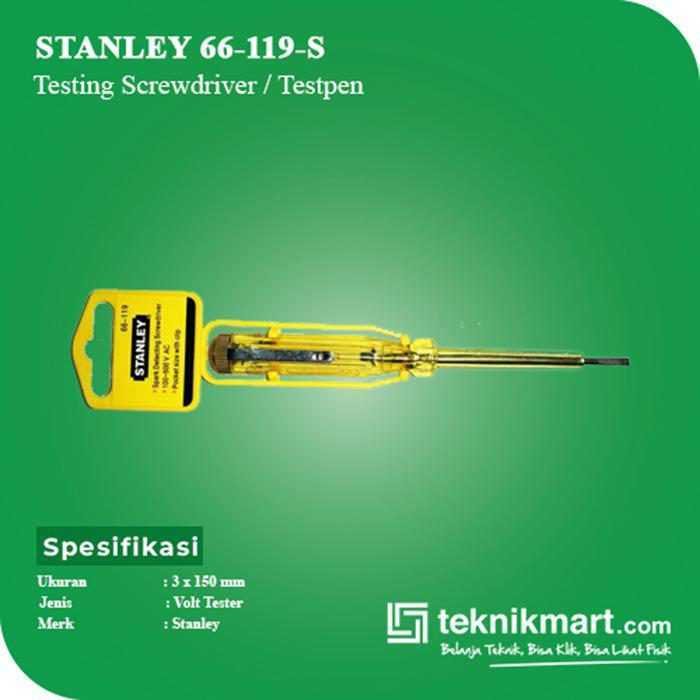 STANLEY 66-119-S VOLTAGE TESTER / SPARK TESTING SCREWDRIVER 3x150MM - Image 2
