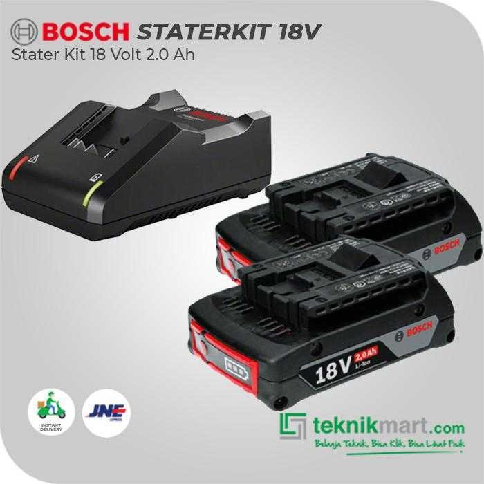 BOSCH STATER KIT 18VOLT 2.0AH (2X GBA 18V 2.0AH, 1X GAL 18V-40) - Image 3