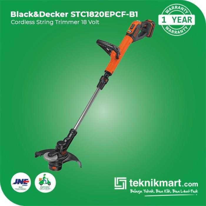 BLACK AND DECKER STC1820EPCF POWERCOMMAND STRING TRIMMER 18VOLT 2AH 28CM - Image 2