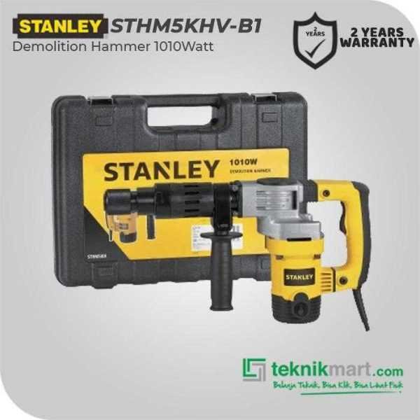STANLEY STHM5KHV DEMOLITION HAMMER 1010WATT HEX 17MM WITH STANLEY BIT