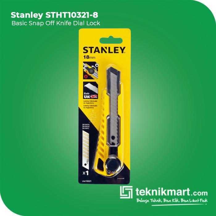 STANLEY STHT10321-8 KNIFE BASIC SNAP OFF 18 MM DIAL LOCK