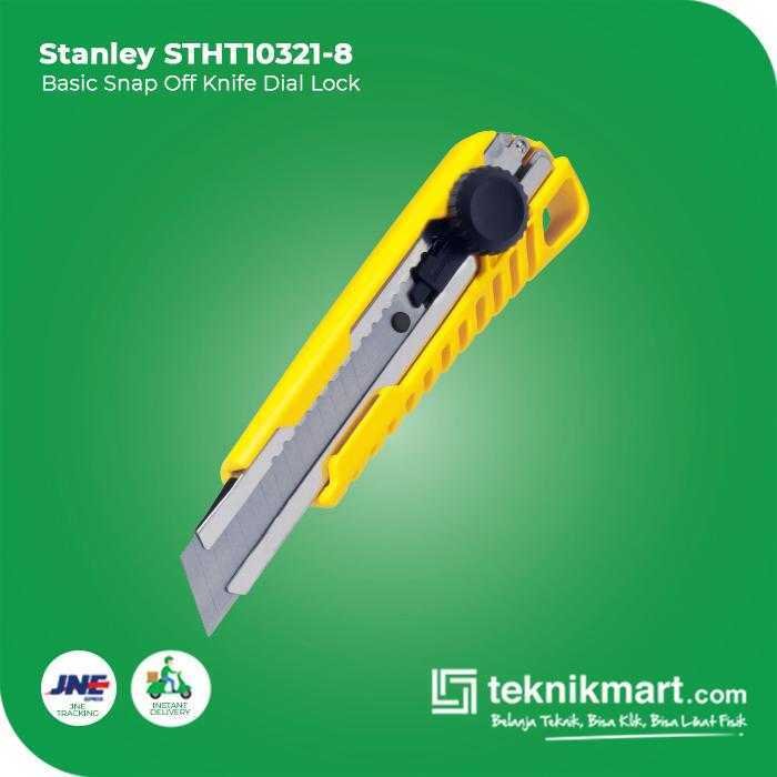 STANLEY STHT10321-8 KNIFE BASIC SNAP OFF 18 MM DIAL LOCK - Image 3