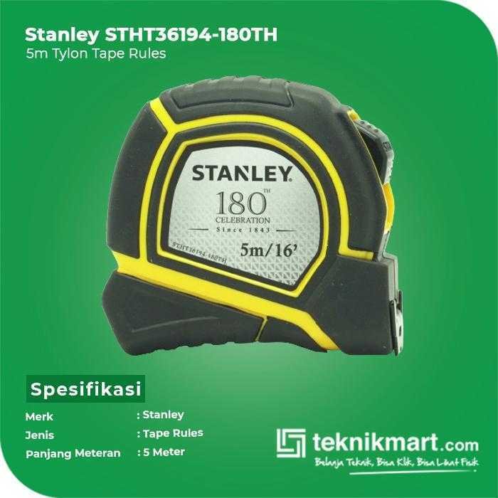 STANLEY STHT36194-180TH TYLON SHORT TAPE RULES 5M/16" X 19MM 180TH - Image 2