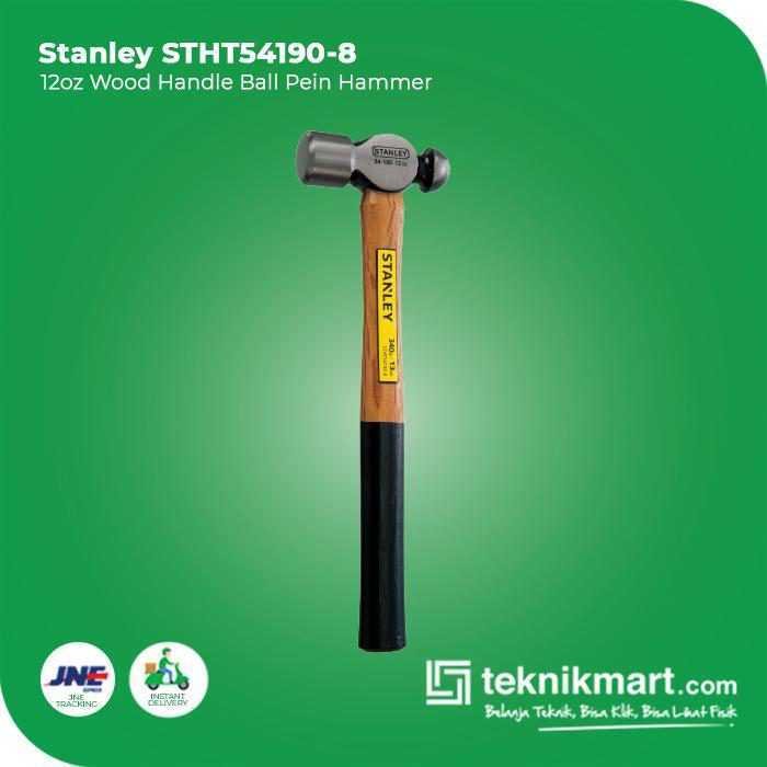 STANLEY STHT54190-8 BALLPEIN HAMMER WOOD HANDLE 13OZ - Image 2