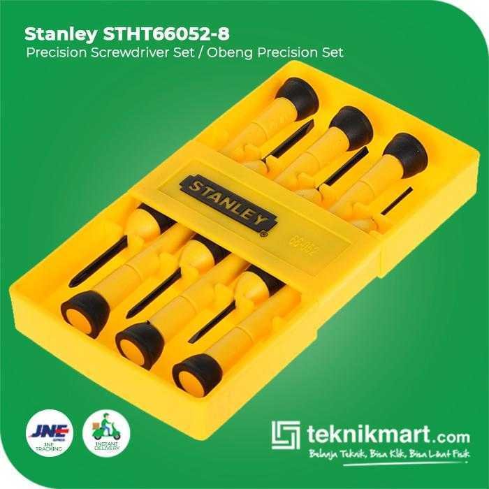 STANLEY STHT66052-8 PRECISION SCREWDRIVER SET 6PCS BI-MAT (YELLOW) - Image 2