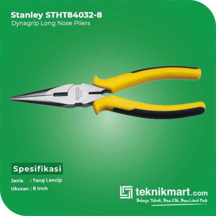 STANLEY STHT84032-8 DYNAGRIP LONG NOSE PLIERS 8" - Image 3