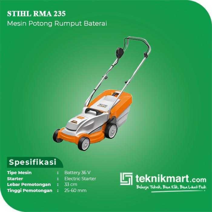 STIHL RMA 235 CORDLESS LAWN MOWER (UNIT ONLY) - Image 2