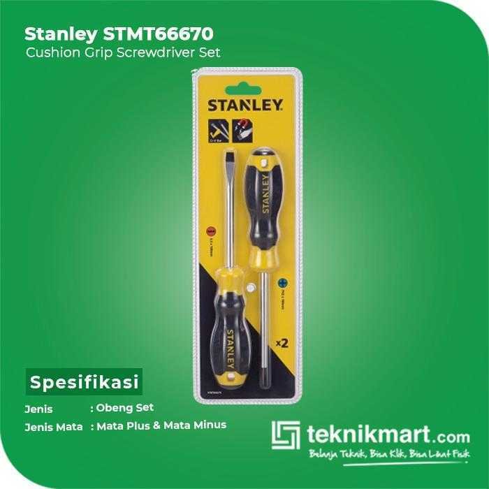 STANLEY STMT66670 CUSHION GRIP SCREWDRIVER SET 2 PCS (PLUS&MINUS) - Image 3
