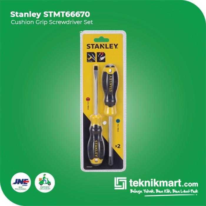 STANLEY STMT66670 CUSHION GRIP SCREWDRIVER SET 2 PCS (PLUS&MINUS) - Image 2