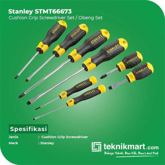 STANLEY STMT66673 CUSHION GRIP SCREWDRIVER SET 8 PCS - Image 2