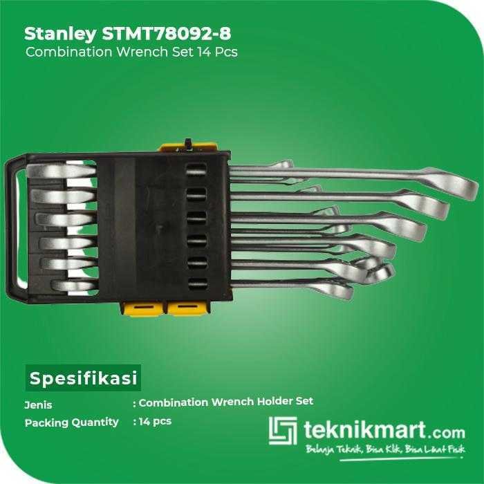 STANLEY STMT78092-8 COMBINATION WRENCH HOLDER SET 14 PCS 8-24 MM - Image 2