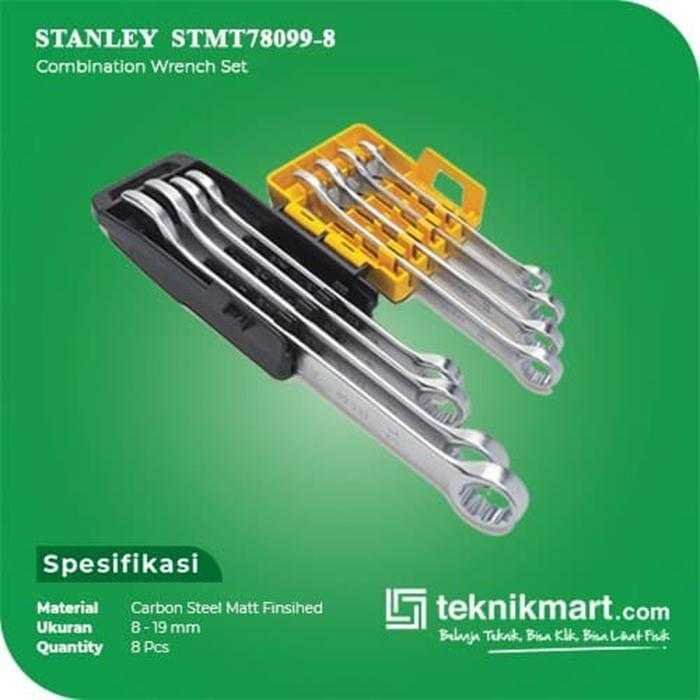 STANLEY STMT78099 COMBINATION WRENCH SET 8 PCS 8-19MM HOLDER - Image 2