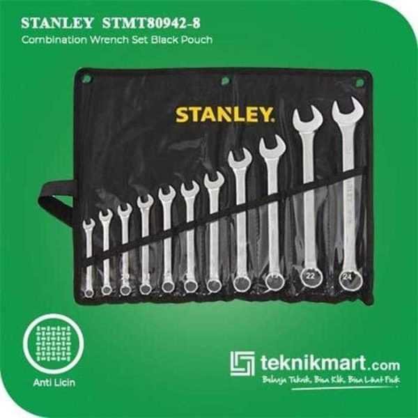 STANLEY STMT80942 COMBINATION WRENCH SET 11 PCS BLACK POUCH (8,9,10,11,12,13,14,17,19,22,24)
