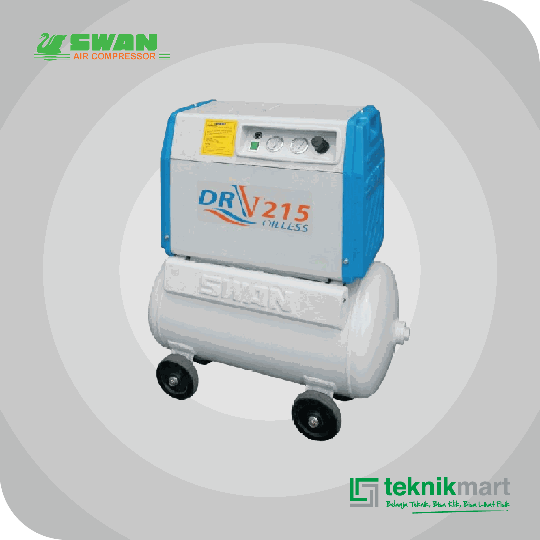 SWAN DRV 215-55L COMPRESSOR OIL FREE 1,5 HP