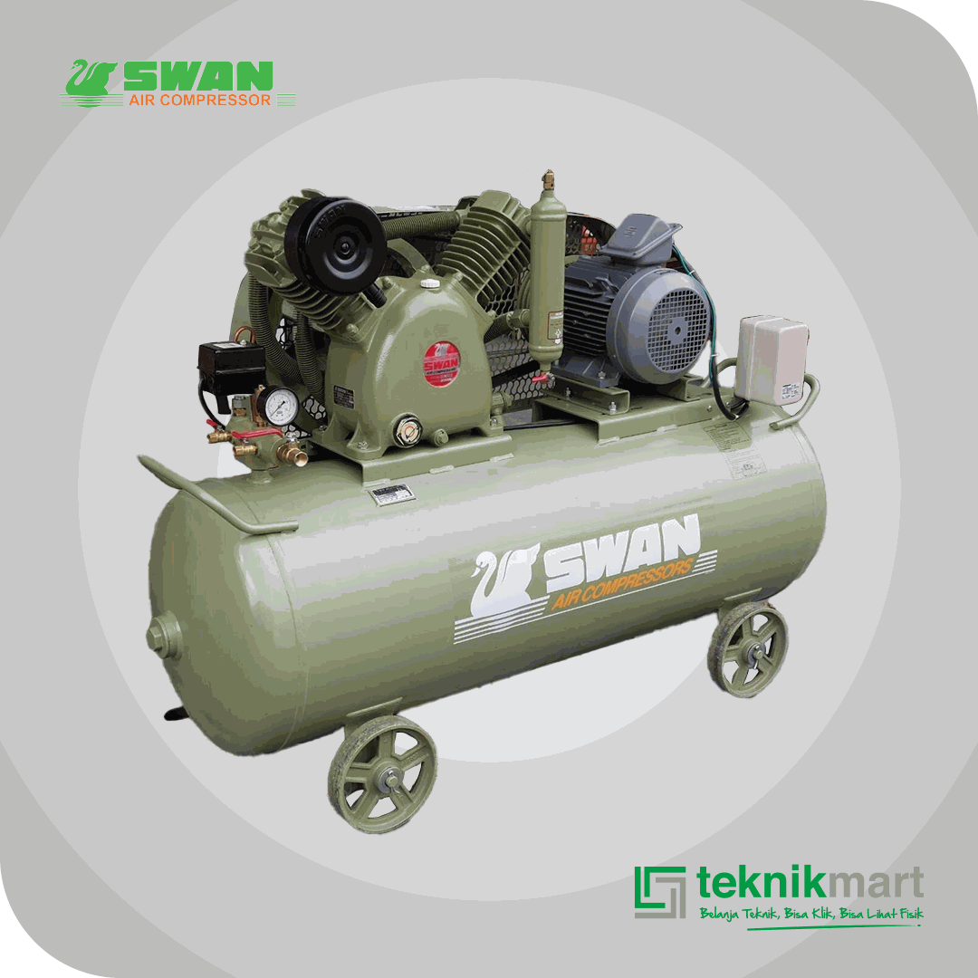 SWAN HVPM 205 COMPRESSOR 5 HPP HIGH PRESSURE DENGAN MOTOR