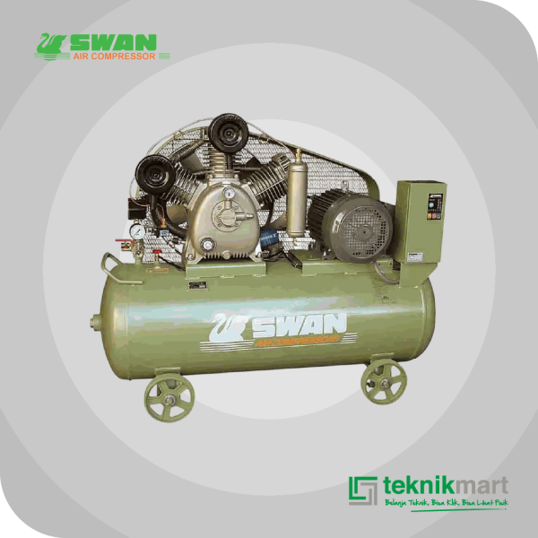 SWAN HWUM415N COMPRESSOR 15HP DUAL SYSTEM DENGAN MOTOR, AUTO & SEMI AUTO SYSTEM 300L 12BAR 11KW