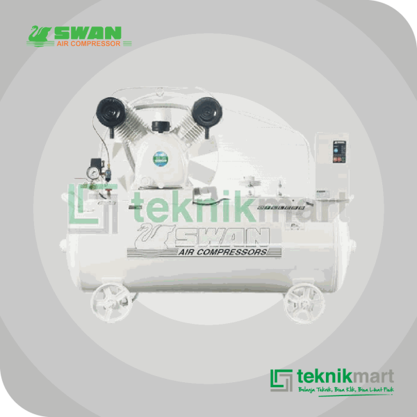 SWAN SDU-205 COMPRESSOR 5HP OIL LESS DUAL SYSTEM, AUTO & SEMI AUTO SYSTEM 155L 8BAR 3.7KW