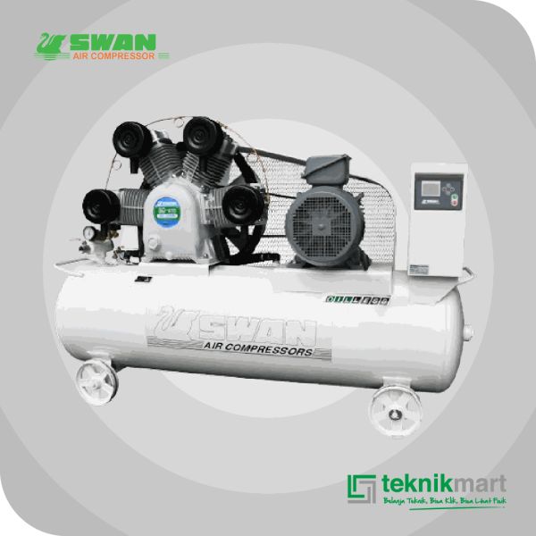 SWAN SDU-415 COMPRESSOR 15HP OIL LESS DUAL SYSTEM, AUTO & SEMI AUTO SYSTEM 300L 8BAR 11KW