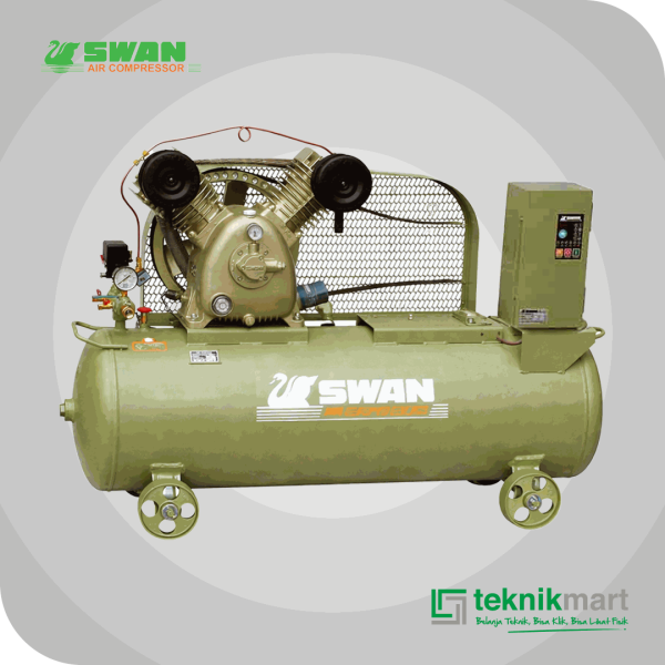 SWAN SVU205N COMPRESSOR 5HP DUAL SYSTEM, AUTO & SEMI AUTO SYSTEM 155L 8BAR 3.7KW