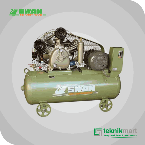 SWAN SWU307N COMPRESSOR 7.5HP DUAL SYSTEM, AUTO & SEMI AUTO SYSTEM 240L 8BAR 5.5KW