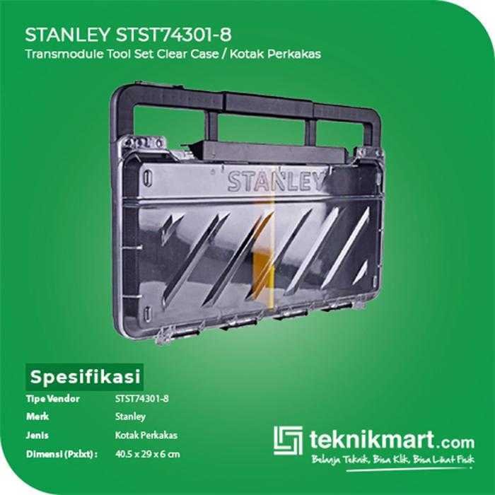 STANLEY STST74301-8 TRANSMODULE TOOL SET CLEAR CASE 16" - Image 2