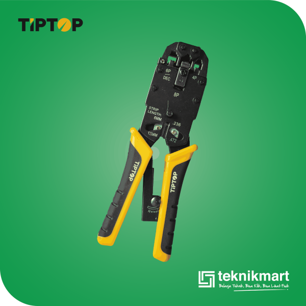 TIP TOP THT-CR468 MODULAR CRIMPING TOOL PIN 4,6,8 WITH RATCHET
