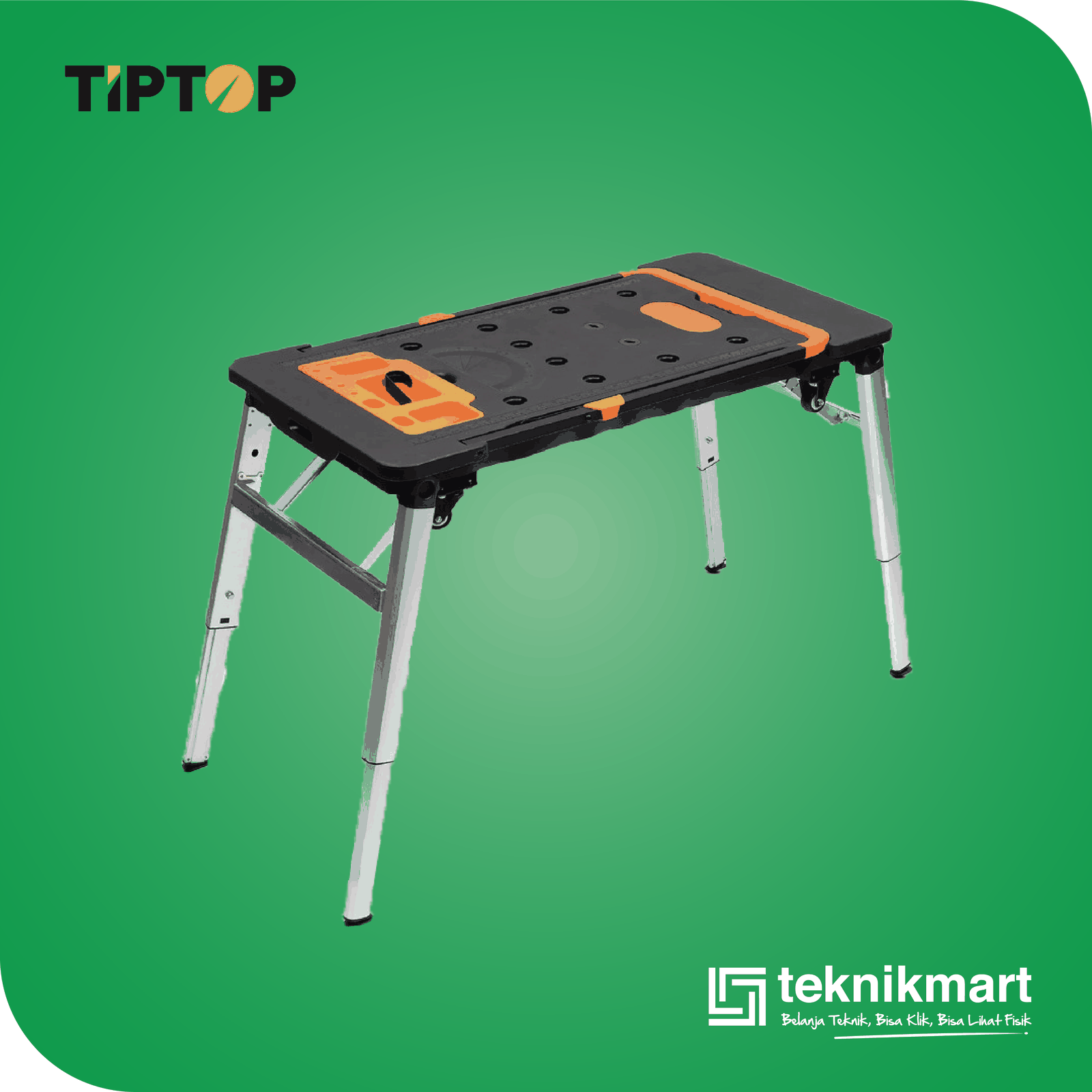 TIP TOP TWB-700 FOLDING PORTABLE WORKBENCH MULTIFUNCTIONAL 7 IN 1