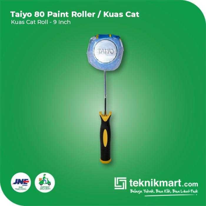TAIYO 80 PAINT ROLLER 9 INCH LIGHT BLUE / BIRU MUDA COLOUR - Image 3