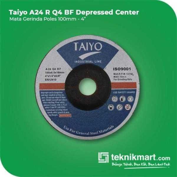 TAIYO A 24 R Q4 BF DEPRESSED CENTER WHEEL BLUE LINE 100X6X16MM