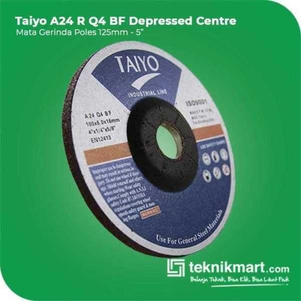 TAIYO A 24 R Q4 BF DEPRESSED CENTER WHEEL BLUE LINE 125X6X22MM