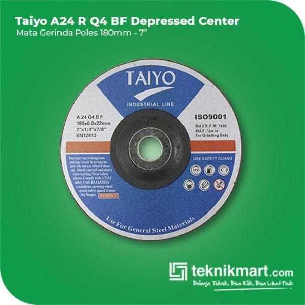 TAIYO A 24 R Q4 BF DEPRESSED CENTER WHEEL BLUE LINE 180X6X22.23MM