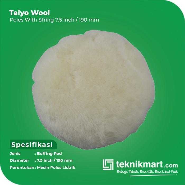 TAIYO BUFFING PAD WITH STRING 7.5" / 190 MM - Image 2