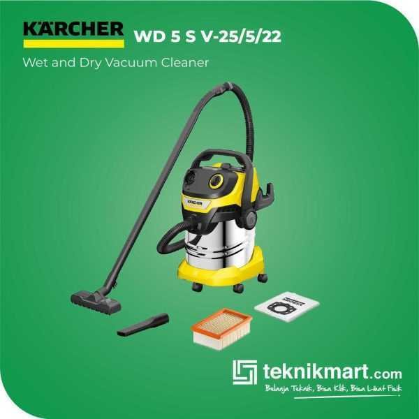 KARCHER WD 5 S V-25/5/22 MULTI PURPOSE WET & DRY VACUUM CLEANER