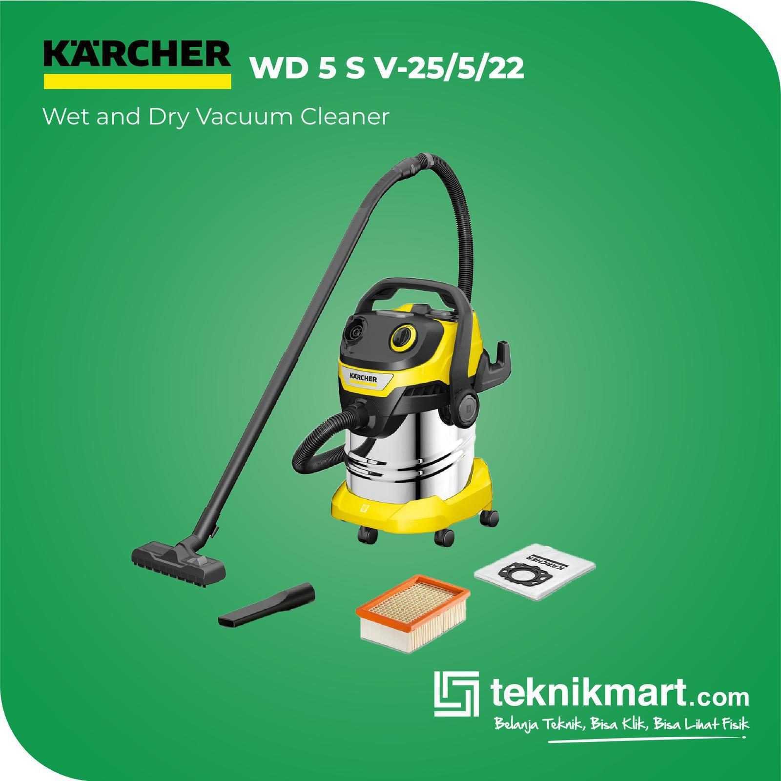 KARCHER WD 5 S V-25/5/22 MULTI PURPOSE WET & DRY VACUUM CLEANER