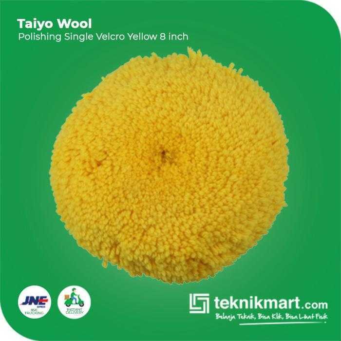 TAIYO WOOL SINGLE VELCRO YELLOW 8" - Image 3