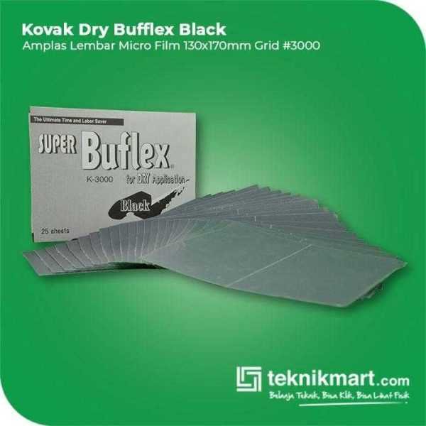 KOVAX DRY BUFFLEX BLACK AMPLAS SHEET KERTAS GRID #3000 130X170MM