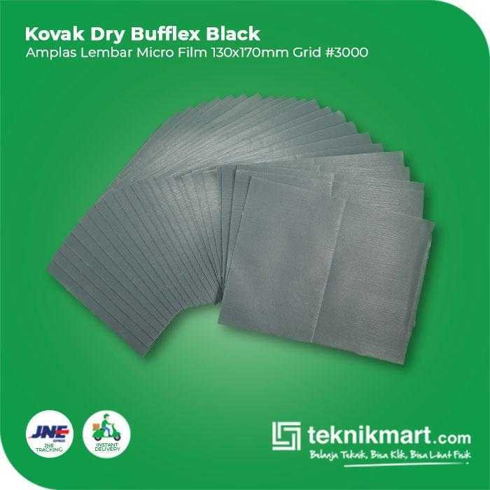 KOVAX DRY BUFFLEX BLACK AMPLAS SHEET KERTAS GRID #3000 130X170MM - Image 3