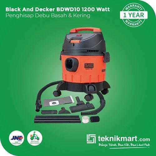 BLACK AND DECKER BDWD10 VACUUM CLEANER WET & DRY 1200 WATT 10 LITER - Image 3
