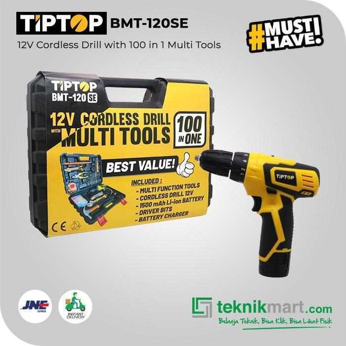 TIP TOP BMT-120SE CORDLESS SCREWDRIVER DRILL 12V WITH 100 IN 1 MULTI TOOL - Image 3