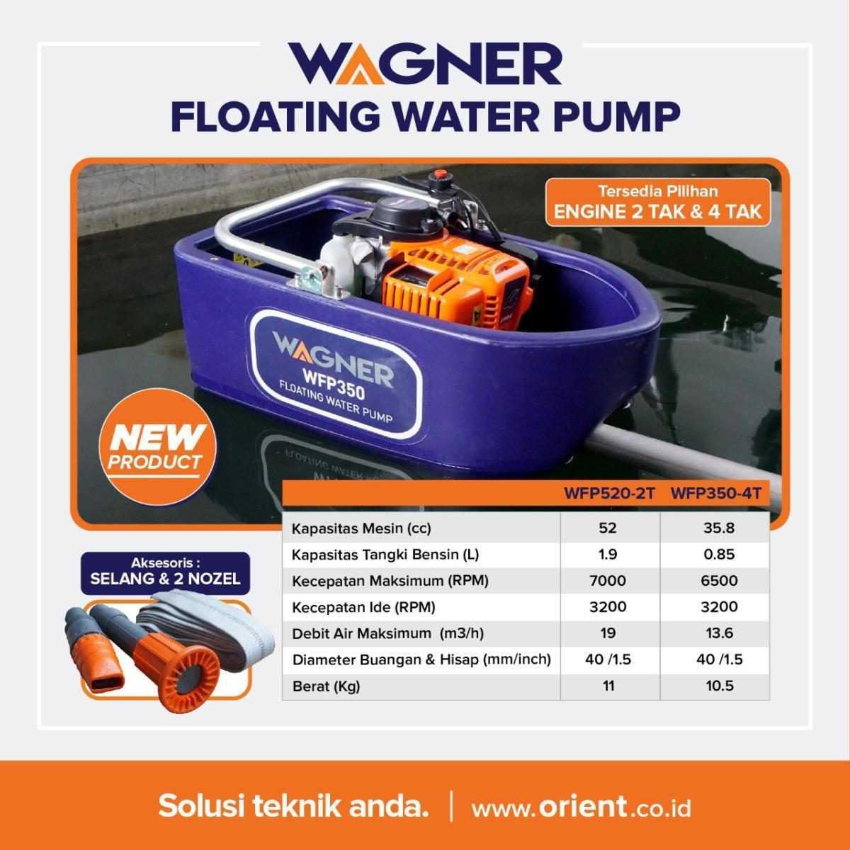 WAGNER WFP 520 FLOATING WATER PUMP 2 STROKE 52CC - Image 4