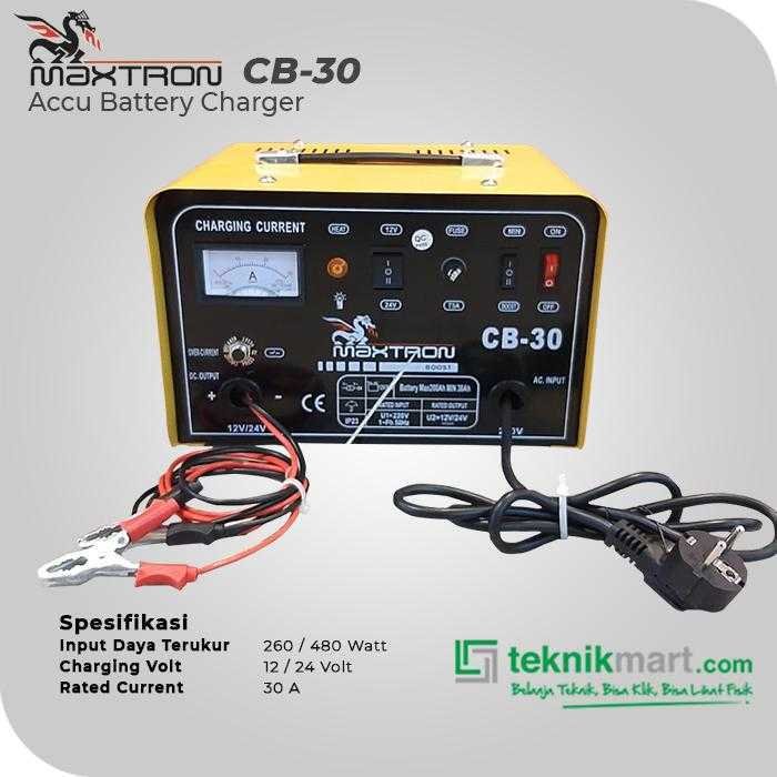 MAXTRON CB-30 BATTERY CHARGER 30A 12/24VOLT - Image 2