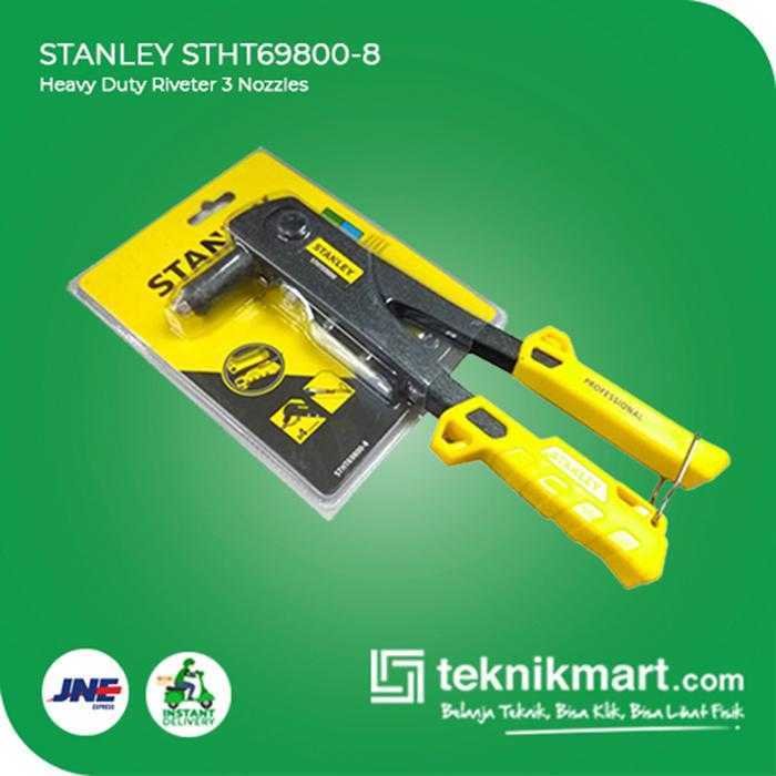 STANLEY STHT69800-8 HEAVY DUTY RIVETER 3 NOZZLES FOR 1/8",5/32",3/16"RIVETS - Image 3
