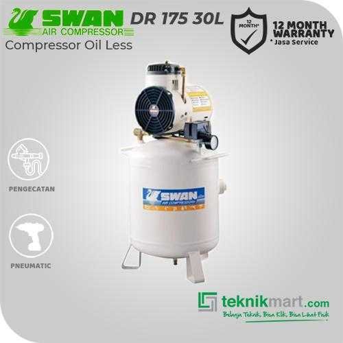 SWAN DR 175-30L COMPRESSOR OIL FREE 1 HP